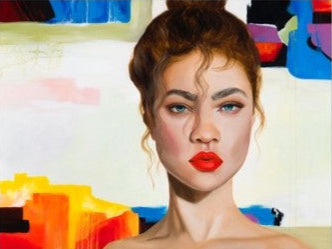 Behind Her Iron Gaze - Print